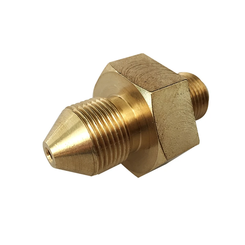 Custom forged brass elbow and straight head adapters